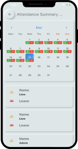 attendance calender